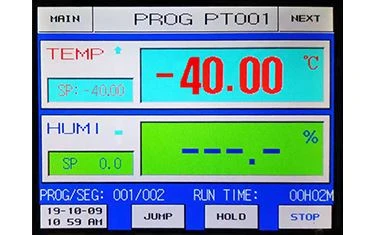 temperature test controlled chamber